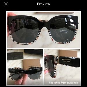 🔥NEW OVERSIZED BURBERRY SUNGLASSES🔥